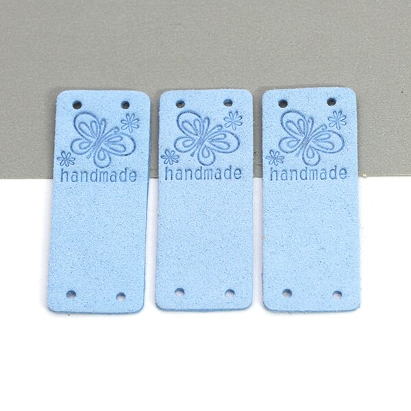 Etichetta fatta a mano farfalla 20 pezzi etichette in pelle per abbigliamento etichette fatte a mano per cucito cappello fai da te accessori per cucire 2x5CM 10 colori: 07