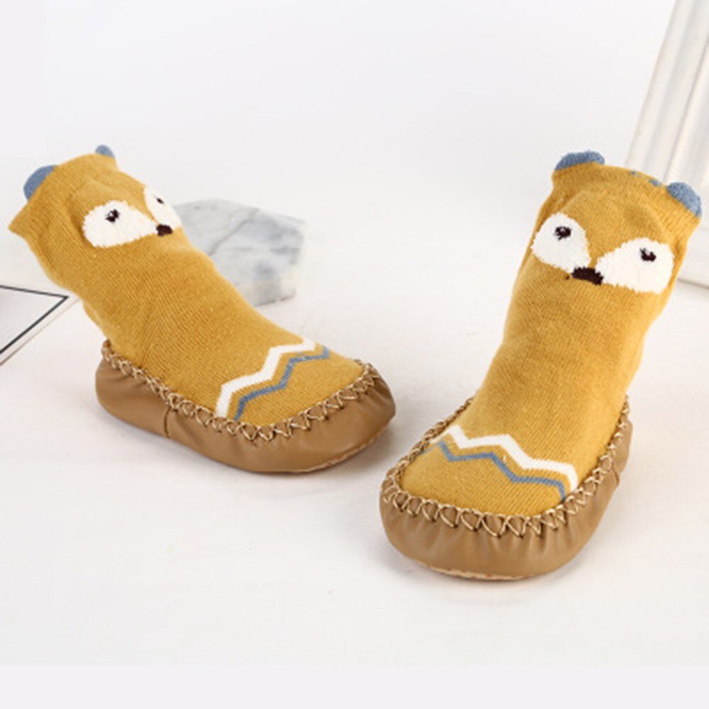 Calzini Antiscivolo Per Bambini - 5 Paia Cotone Con Suola In Gomma, Fantasie Animali - Foto 3