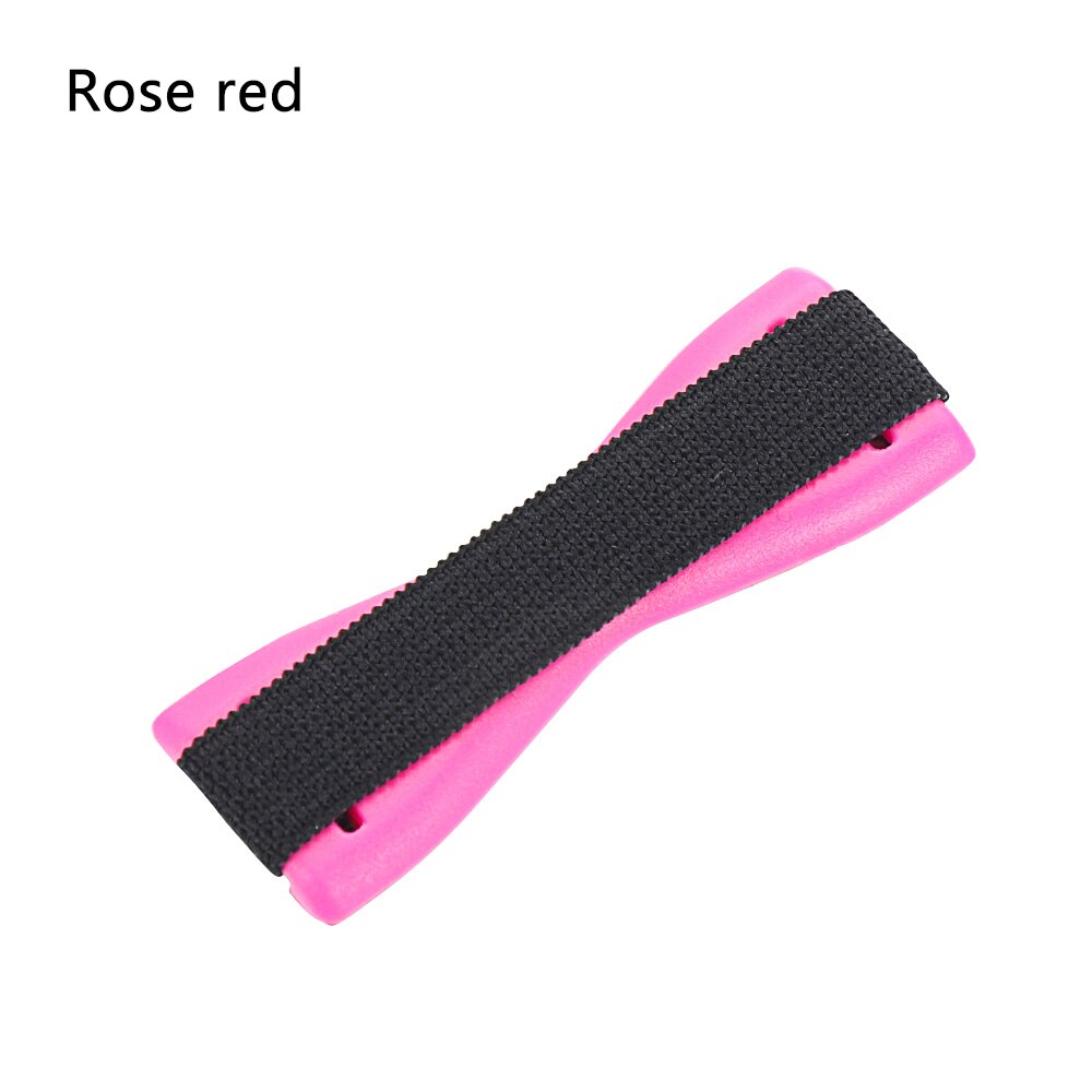 Universele Telefoon Terug Sticker Band Beugel Sling Telefoon Fixing Houder Elasticiteit Vinger Grip Een Bediening Selfie Band: Rose Red