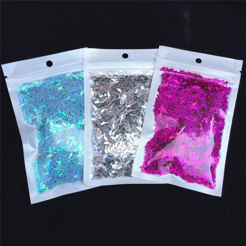 20g/- pakning delfin paljett glitter skive for barn håndlaget tegning scrapbooking slim leire krystall lim dekorasjon