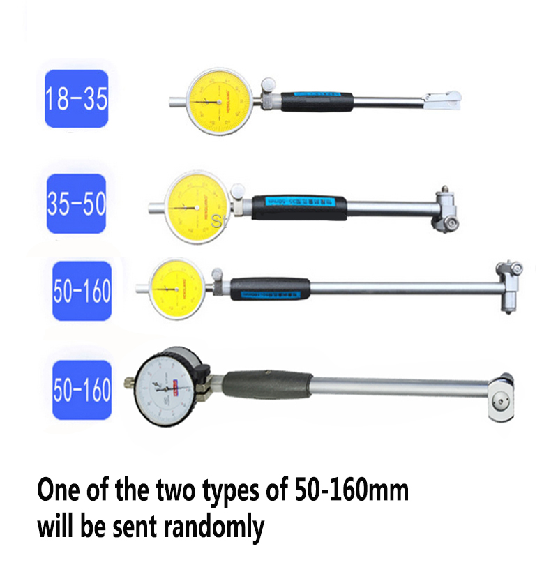 Inner diameter Dial Bore Gauge 18-35 35-50 50-160 0.01mm Dial Indicator Micrometer Cylinder Internal Bore Measuring,Engine Gage