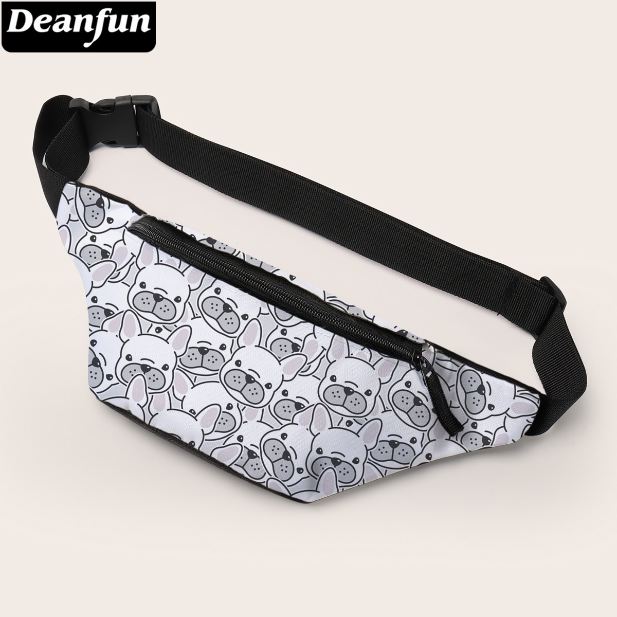 Deanfun Purse Bag Leuke Pugs Gedrukt Borst Zak Mode Fanny Pack Voor Vrouwen Dames Hip Belt Bag 18071