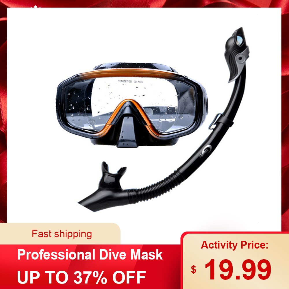 Siliconen duikmasker snorkelset anti-condens duikmasker zwemmen duiken snorkelen watersport snorkeluitrusting