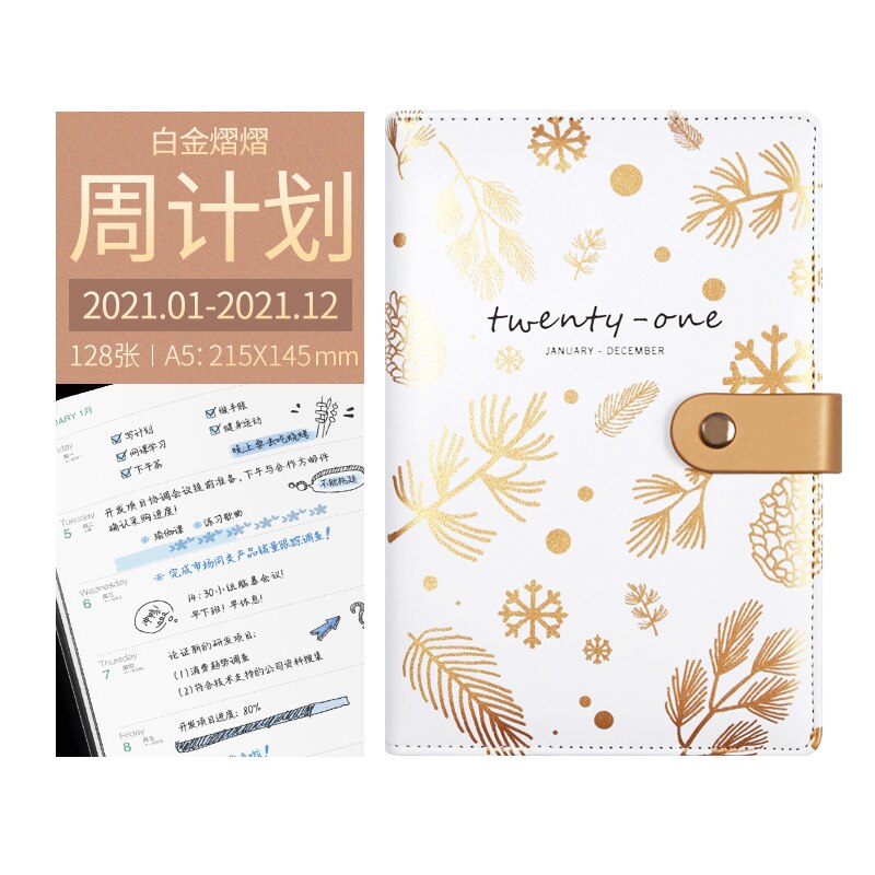 Schedule Calendar Book Time Management Daily Weekly Plan Notebook A5 SIZE: Default Title