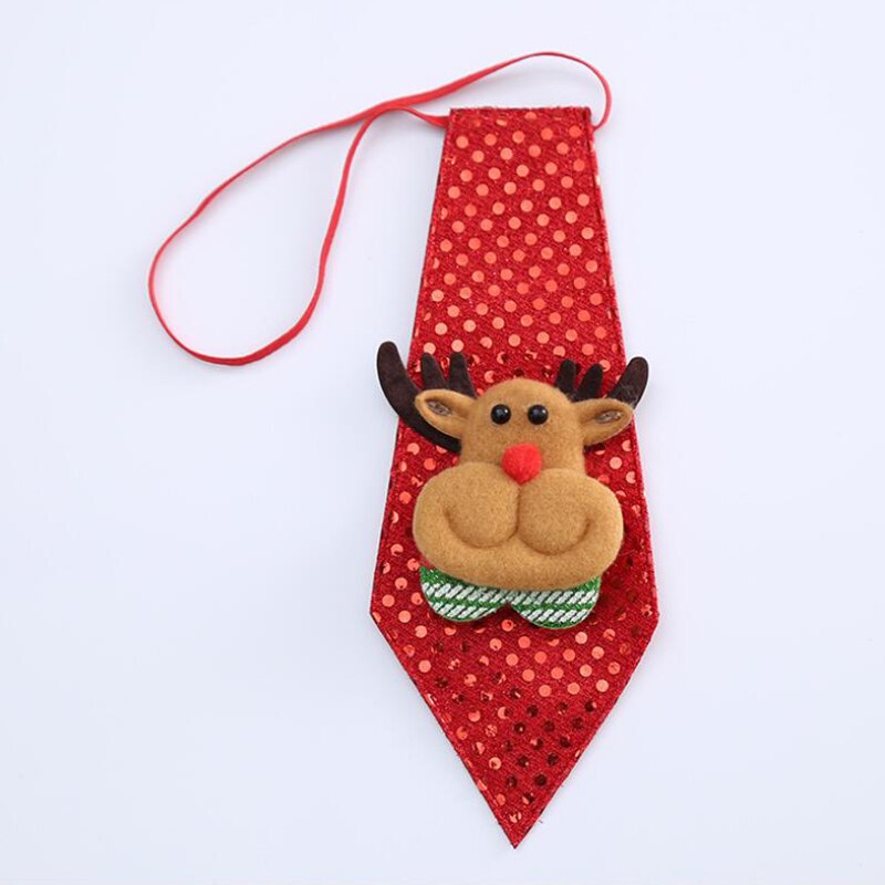 RBOCOTT-Corbata de Navidad para niño, corbatas novedosas para niños, corbata de muñeco de nieve de Santa Claus para de Festival, decoración de baile de