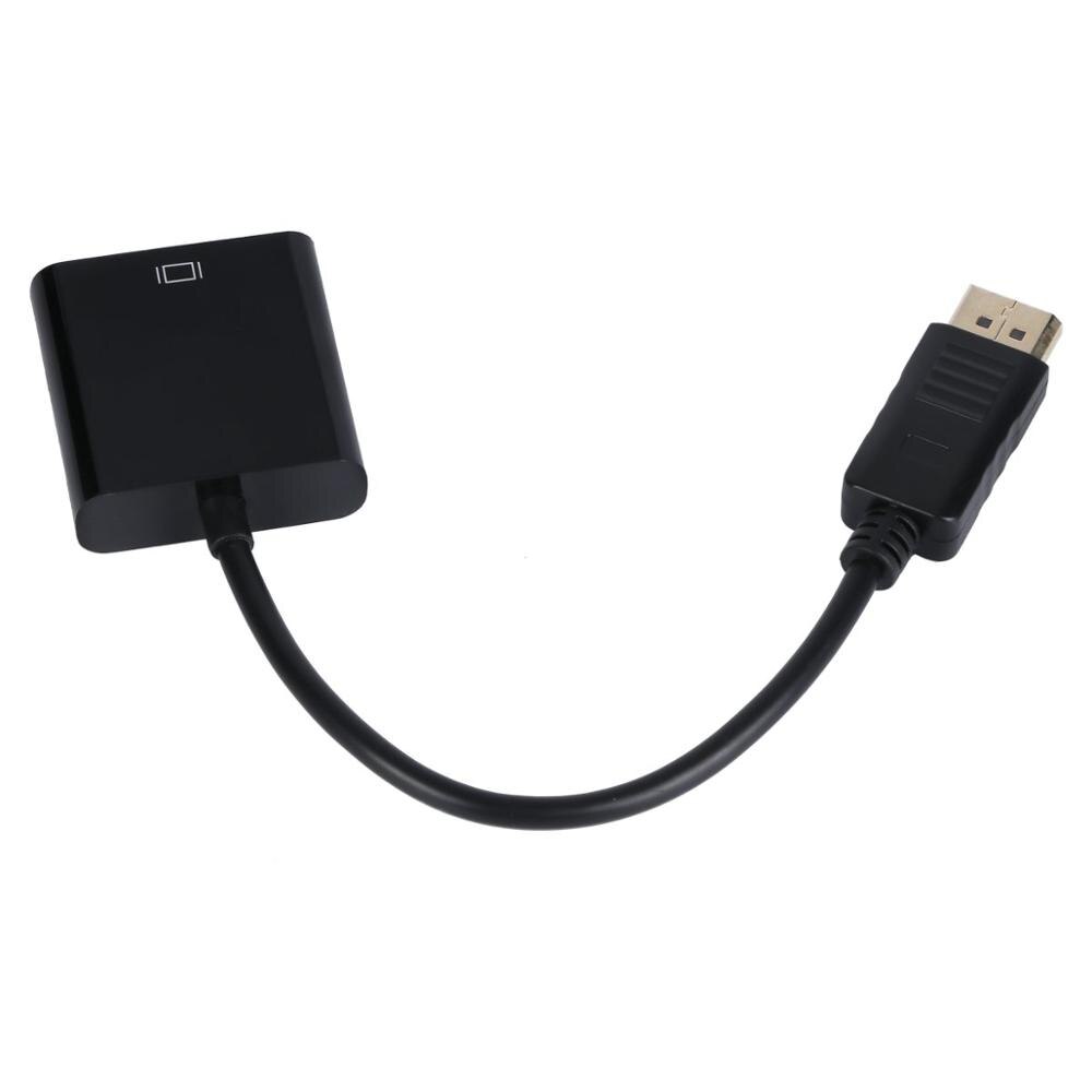 Dp displayport han til vga kvindelig konverter adapter kabel lager til pc laptop til med vga port hdtv projektor display