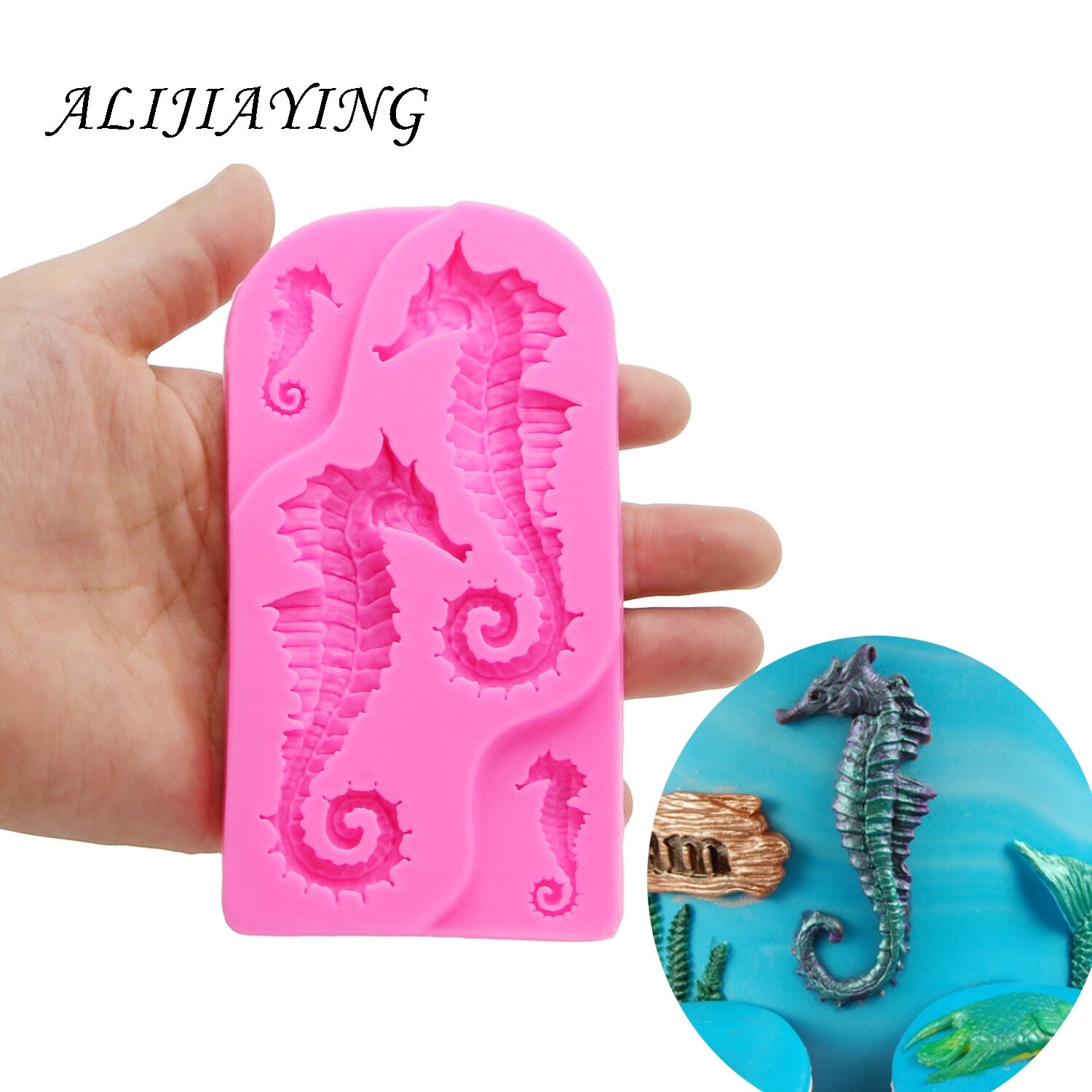 Molde Silicona Fondant Estilo Barroco - Juego 5 Piezas, Para Tartas, Chocolate, Arcilla