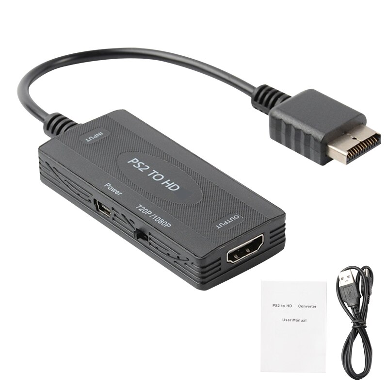 Plug Play PS2 Naar Hdmi-Compatibel Adapter Converter Voor Consoleno Driver Nodig Gaming Accessoires