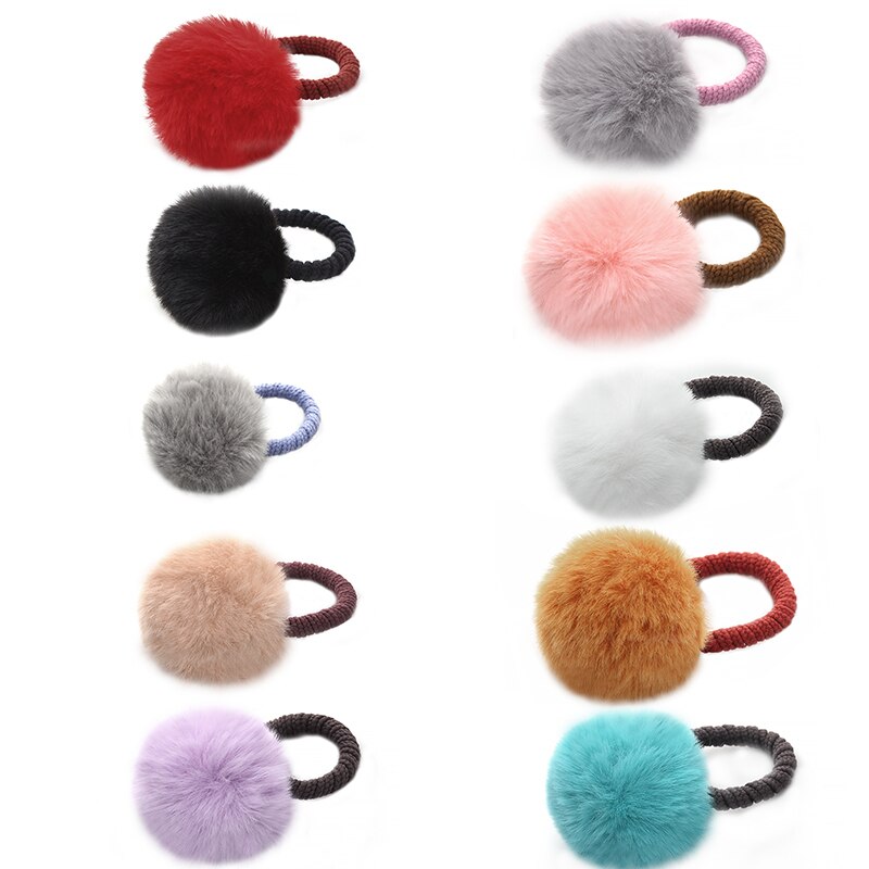 10 pz/lotto Palla di Pelo Legami Elastici Delle Ragazze coda di cavallo titolare Bambini Elastico Dei Capelli Corda Dei Capelli impostato Accessori per La Bella Ragazza delle donne: multi 1