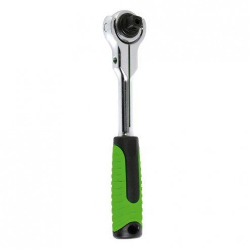 JBM 51405 Carraca de 72 dientes de cabezal giratorio 1/4" 145mm