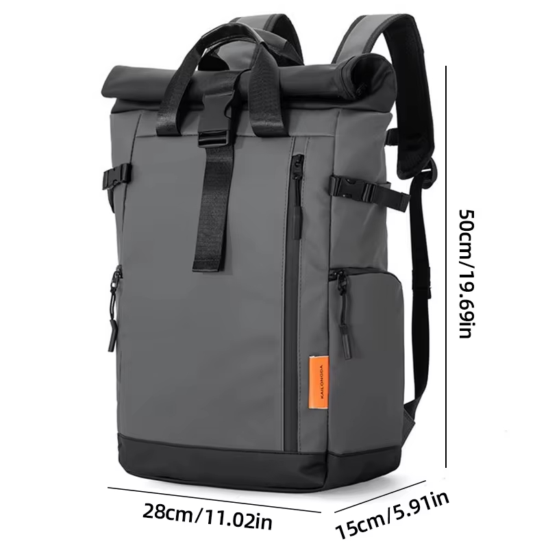 Bolsas de viagem masculinas e femininas, mochilas portáteis para notebook de 15,6 polegadas, bolsas impermeáveis para acampamento ao ar livre, pesca, caminhadas