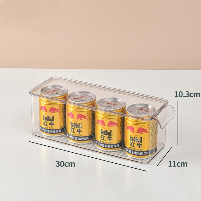 Containers to Organize the Refrigerator Storage Unit for Kitchen Transparent Plastic Drawer Flip Cover Boxes Kitchen Accessories: style 3 Small High