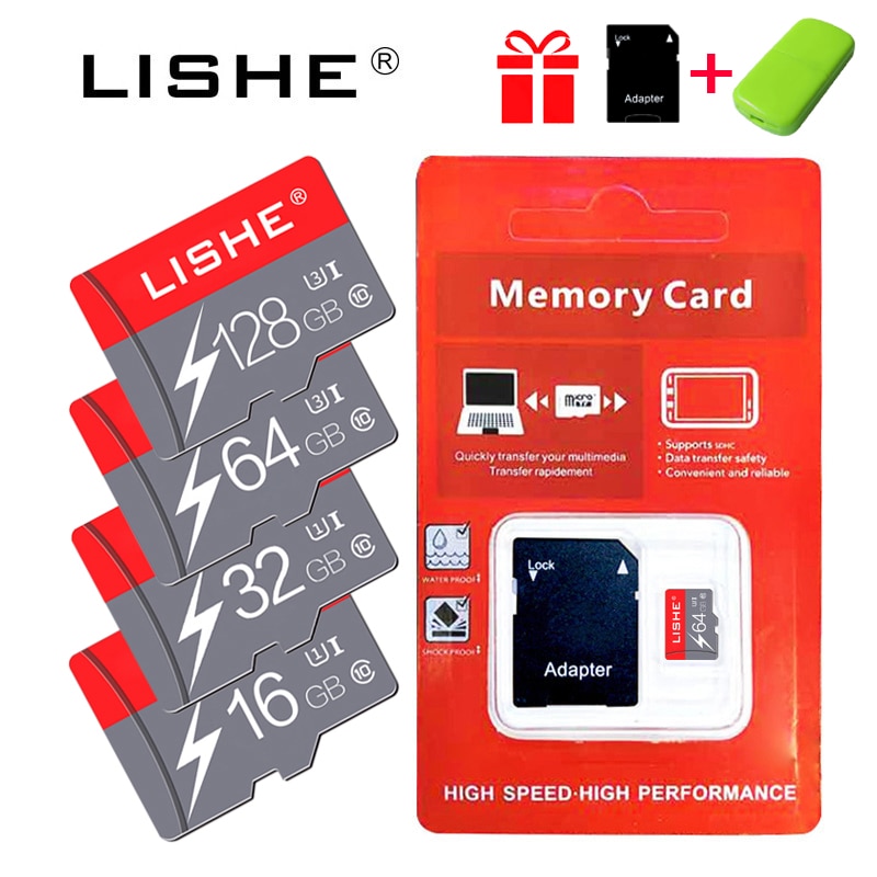 Gratis Originele 32Gb Sd 64G Micro Sd Microsd Memori Card U3 Hoge Snelheid Tf Cartao De Memoria card 128Gb Flash