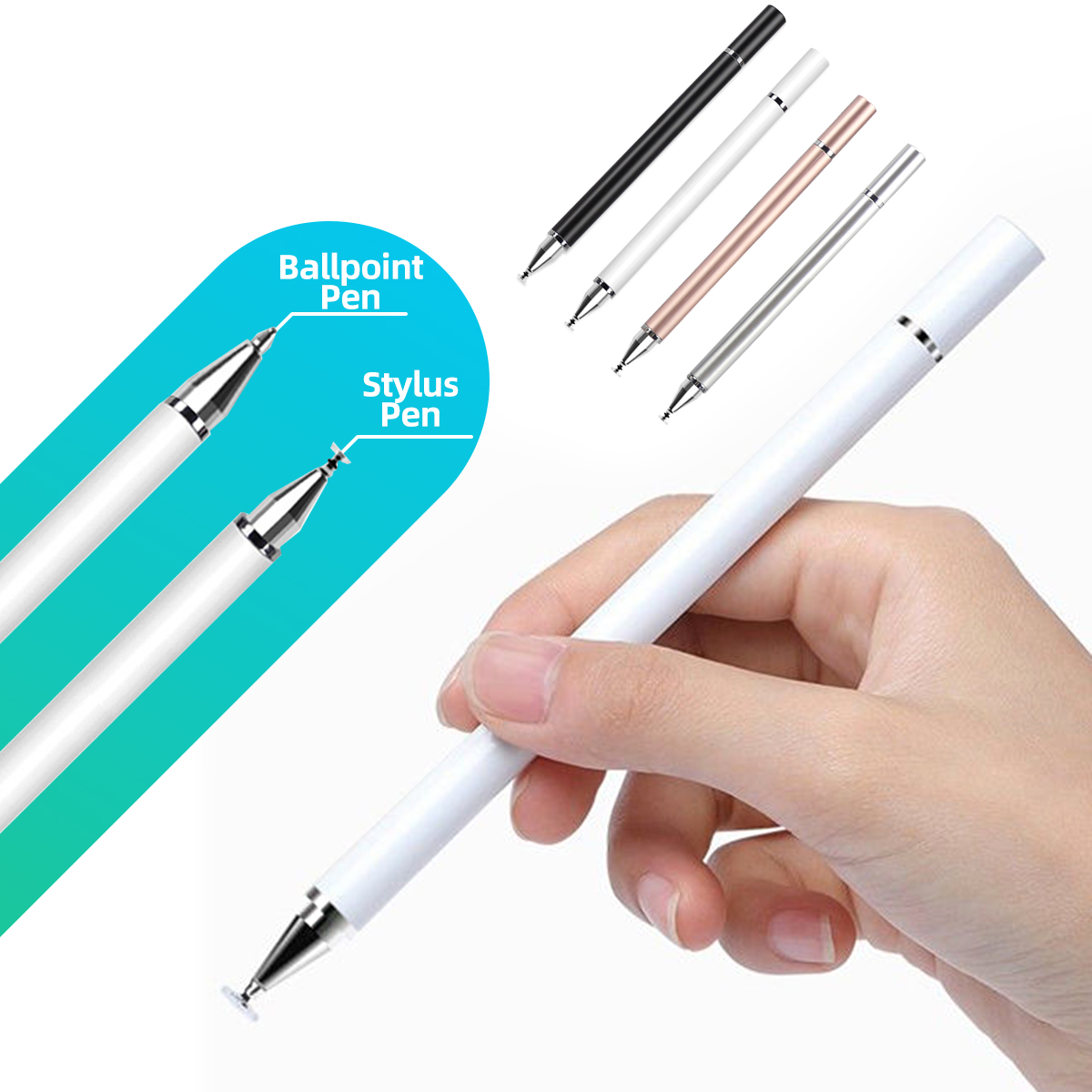 ANKNDO Stylus Pen For Smartphones 2 in 1 Touch Pen for iPad Xiaomi Tablet Screen Pen for Mobile Android Pencil Accessories