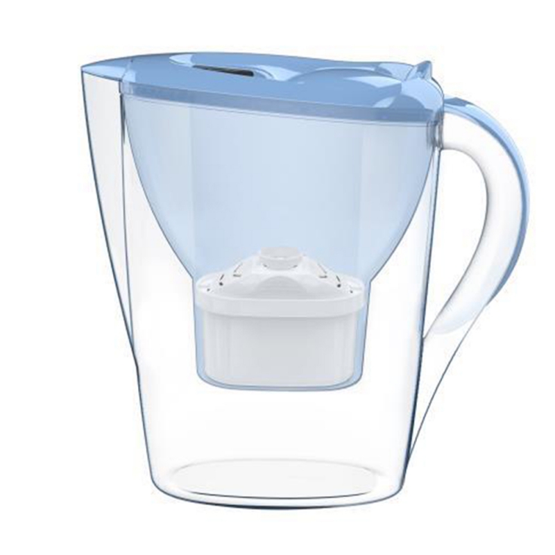 2.8L Automatic Switch Water Filter Household Activated Carbon Jug Home Purifier Healthy Drink Machine Kitchen Faucet Filter Puri: light blue