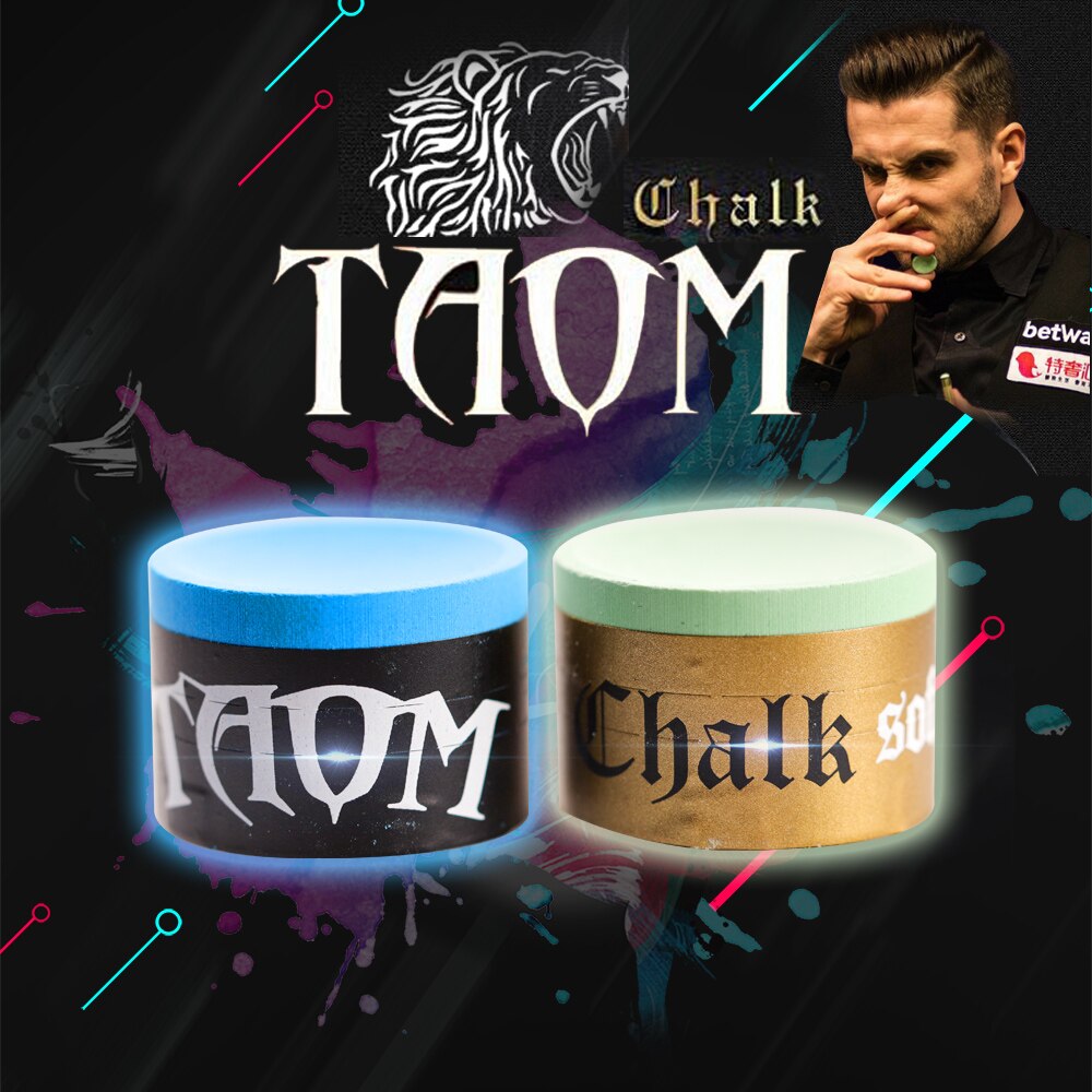 TAOM PYRO CHALK / TAOM SOFT CHAL Otimizé pour Pyramide Snooker, Piscine et Carom Billard Craie Piscine Jeu Snooker