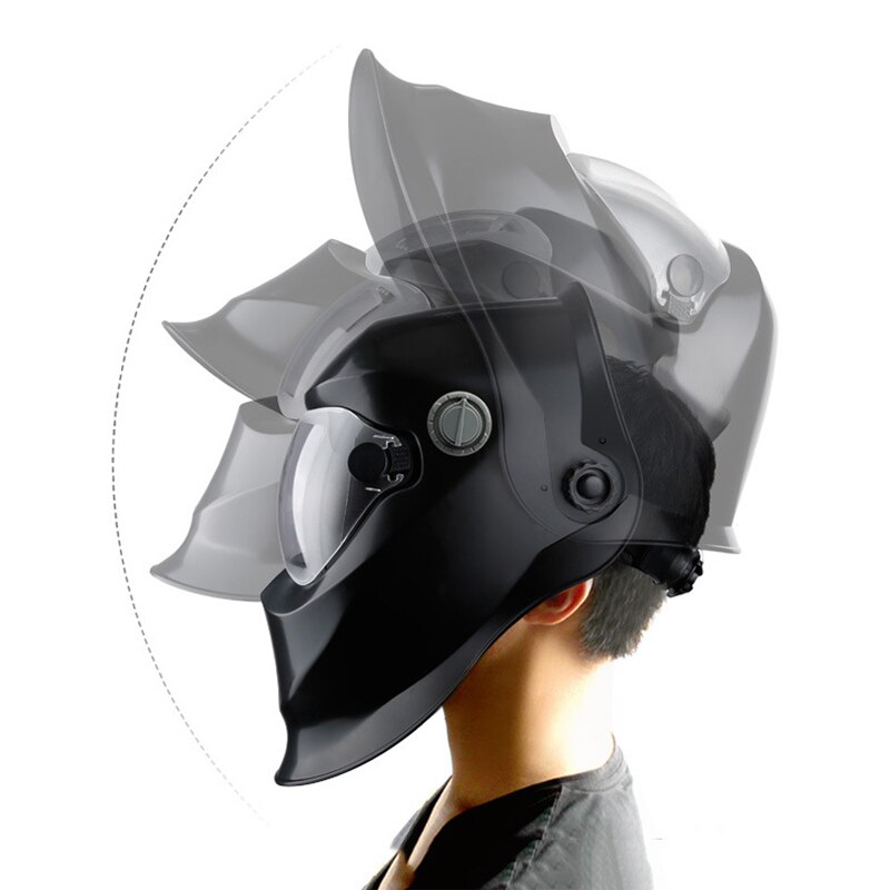 Solar Auto Darkening Adjustable Welding Mask Helmet Automatic Welding Shield Head-Mounted Argon Arc Welding ProtectIve Cap