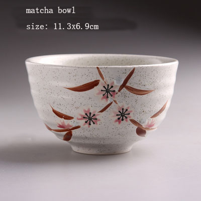 Japanese matcha tea set matcha bowl bamboo whisk holder tray matcha set: bowl 1pc