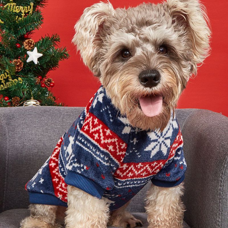 Pull de noël pour animaux de compagnie, vêtements d&#39;hiver chauds pour petits et moyens chiens, Chihuahua yorkshire, tricot au Crochet
