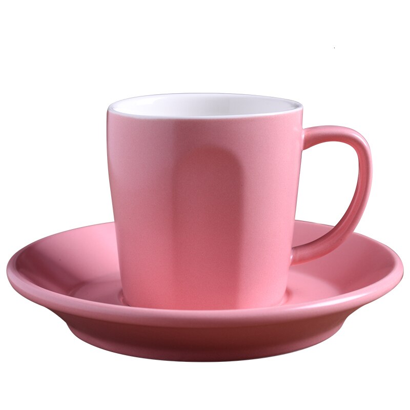 Concise Style Capucino Latte Coffee Shop Coffe Cup Saucer Set Household Tea Mug Tasse Cafe Tazas Desayuno