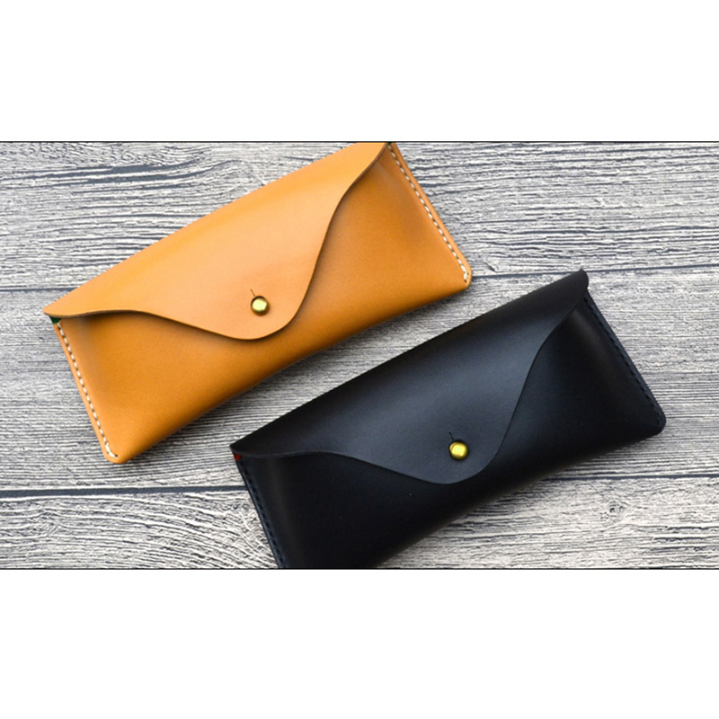 1 zestaw szablonów z papieru pakowego diy, piękne etui na okulary, wzór robić szycia ze skóry diy, wzór robić szycia 17cm*8cm