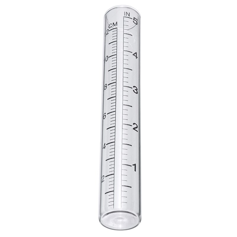 5 pouces capacité verre pluviomètre Tube de remplacement extérieur maison jardin Yard clair 140mm pluviomètre outil