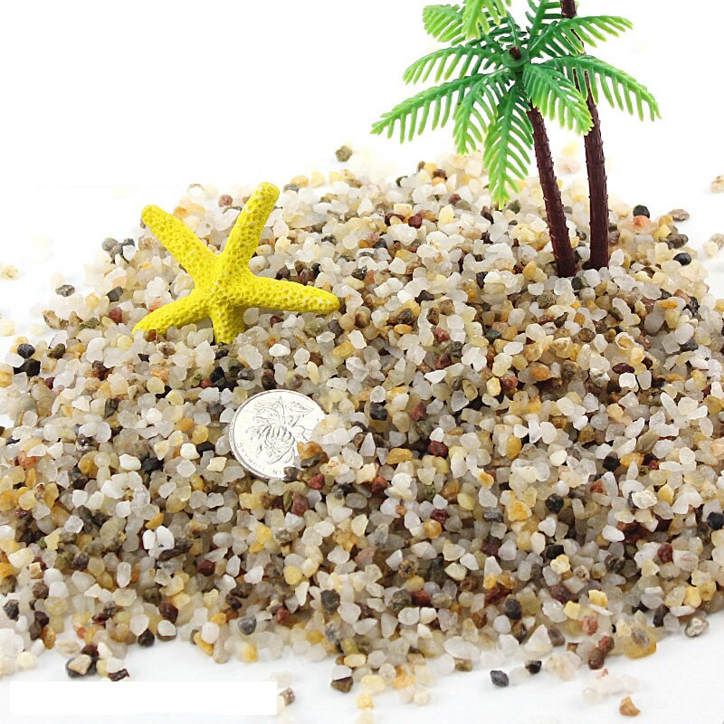 Fish Tank Decoration Aquarium Decoration StoneLuminous Stone Garden Decoration Stone Landscape Sand: River sand 100g