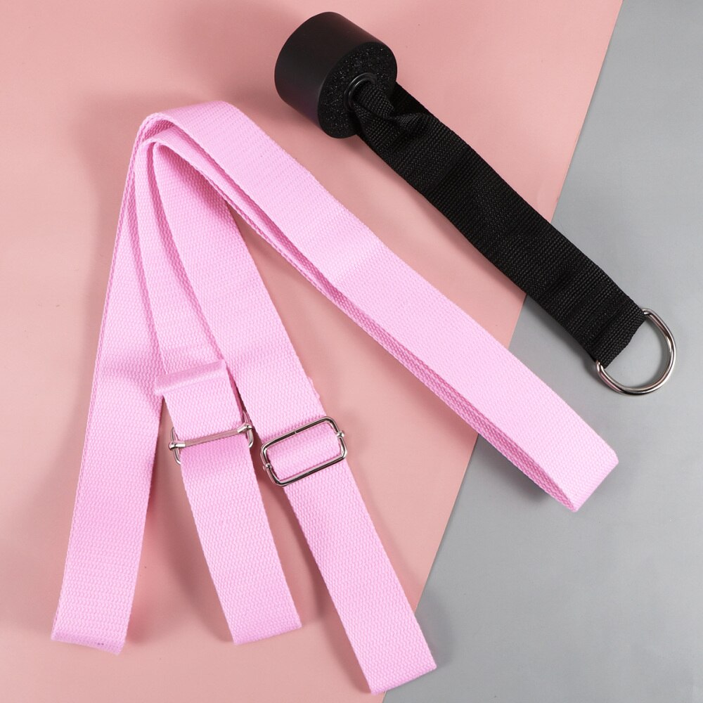 1Pc Elastic Ballet Foot Stretch Band Back Shoulder Flexibility Gymnastic Yoga Pilates Training Ballet Dance Resistance Band (Ros