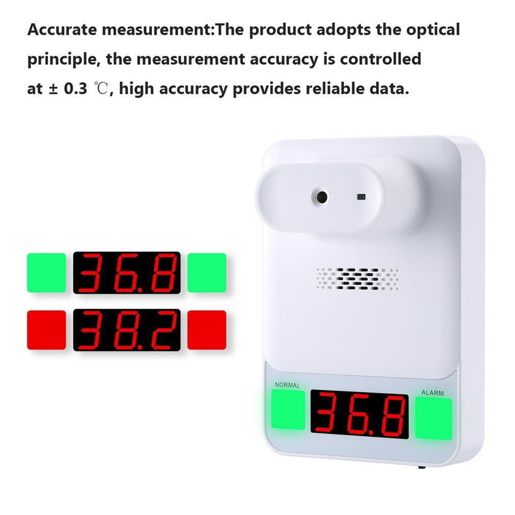 Non-contact Infrarood Thermometer Muur Gemonteerde Thermometer Hoge Precisie Desktop Automatische Inductie Thermometer
