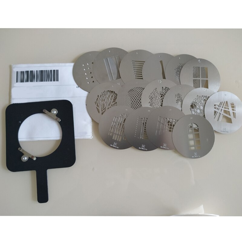 Gobo and Pattern Holders for projection lens assemblies