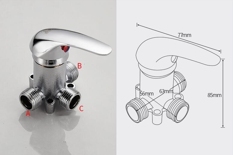 Faucet and cold water Cartridge mixer valve accessories bathroom faucet ceramic cartridge: Red