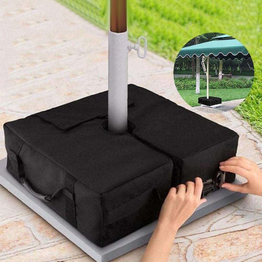 Bolsa de peso pesado desmontable a prueba de viento, Base de sombrilla, bolsa de arena, soporte fijo