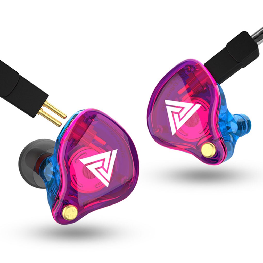 QKZ VK4 Earphone 3.5mm Wired Earbuds Sport HIFI Bass Noise Cancelling In Ear Headset Detachable Cable Earphone: colorful