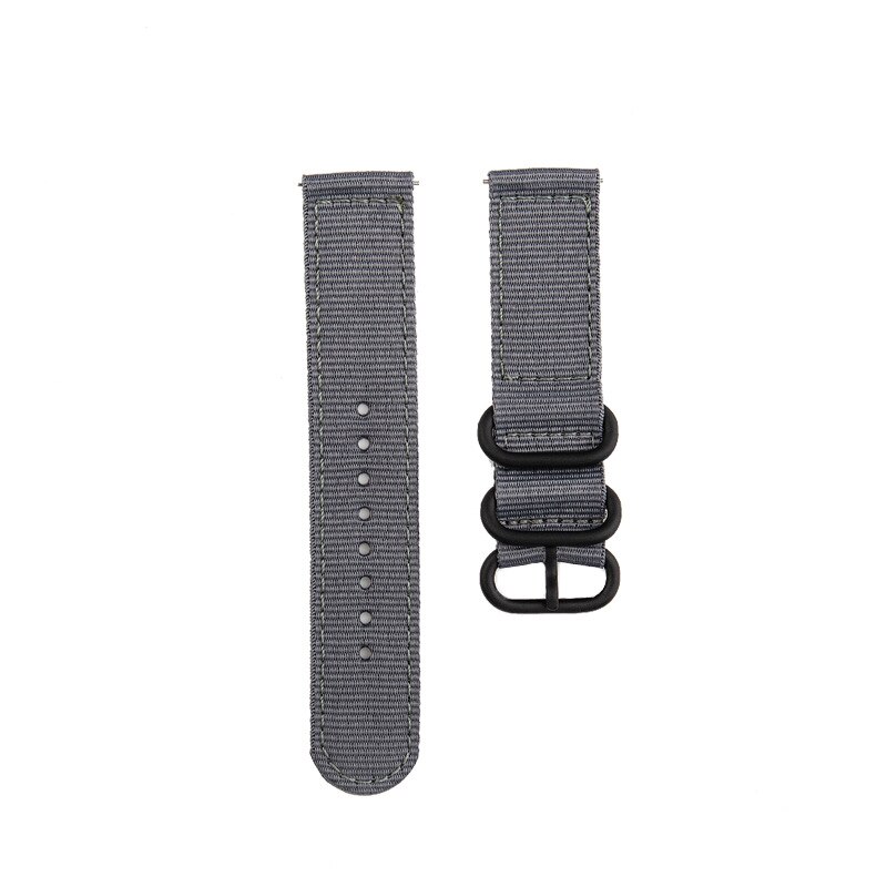Horloge Band 22Mm Nylon Canvas Strap Voor Huawei Gt 2 GT2 Pro 2E Horloge Riem Vervangingen Honor Magic 1 2 46Mm Horloge Heren Riem: Gray / For Huawei GT 46mm
