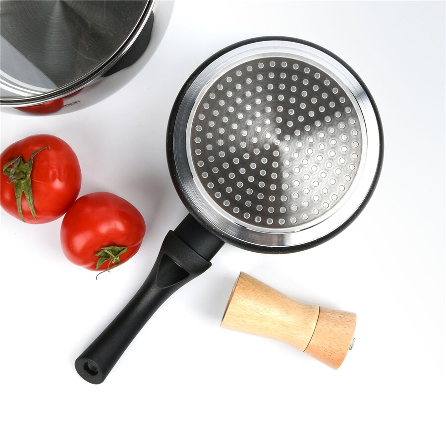 Without The Lid Non-Stick Pans 16CM Plastic Handle Milk Pot Sauce Pan Coating Aluminum Pots for Cooking Cookware Kitchen Pots