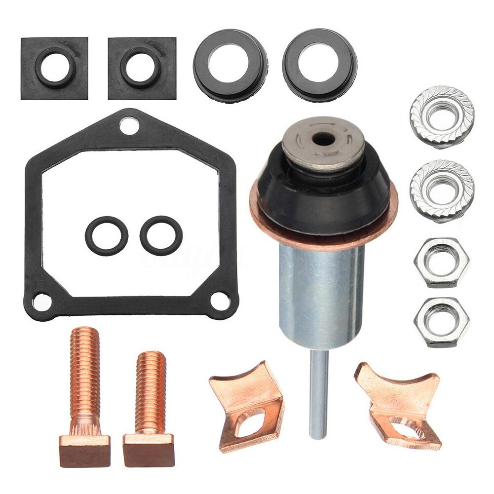 Washer Plunger Set Bolts Starter Solenoid Repair Kit Rebuild Stable Easy Apply Car Contecting Auto Nuts Rings Durable For Subaru