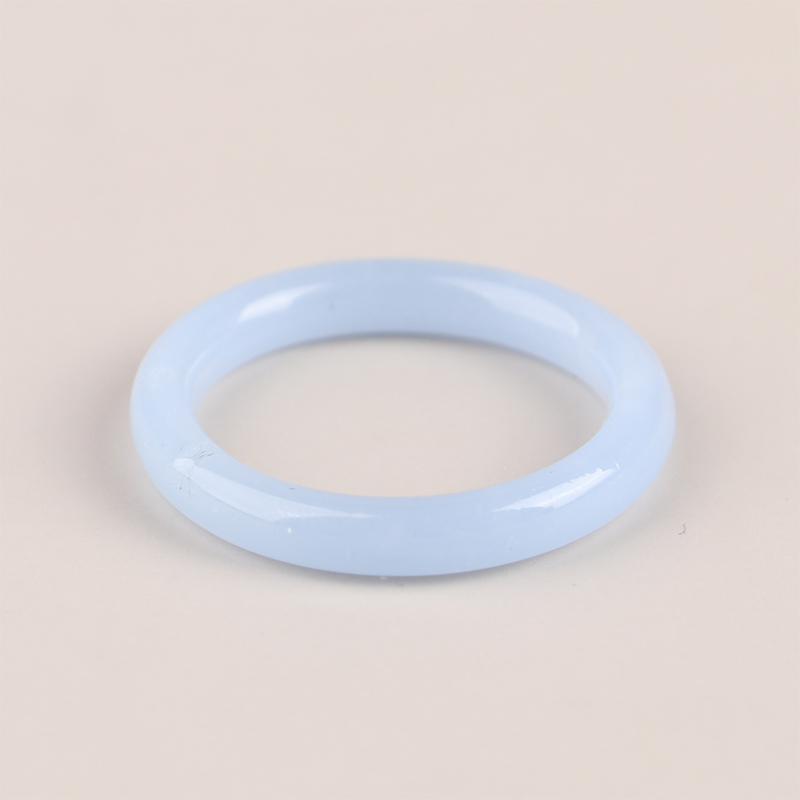 Non-fading Vegetarian Ring Imitation Jade Thin Ring For Woman Vintage Jewelry Girls Accessories