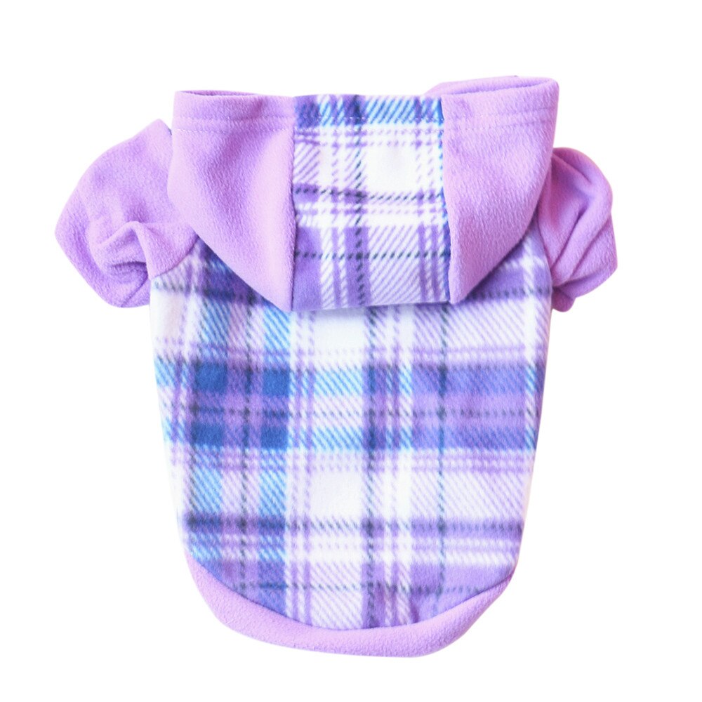 Dog Clothing For Small Dogs Pets Clothing Dog Pet Clothes Hoodie Warm Fleece Puppy Coat Apparel dog clothes ropa para perro: Purple  / S
