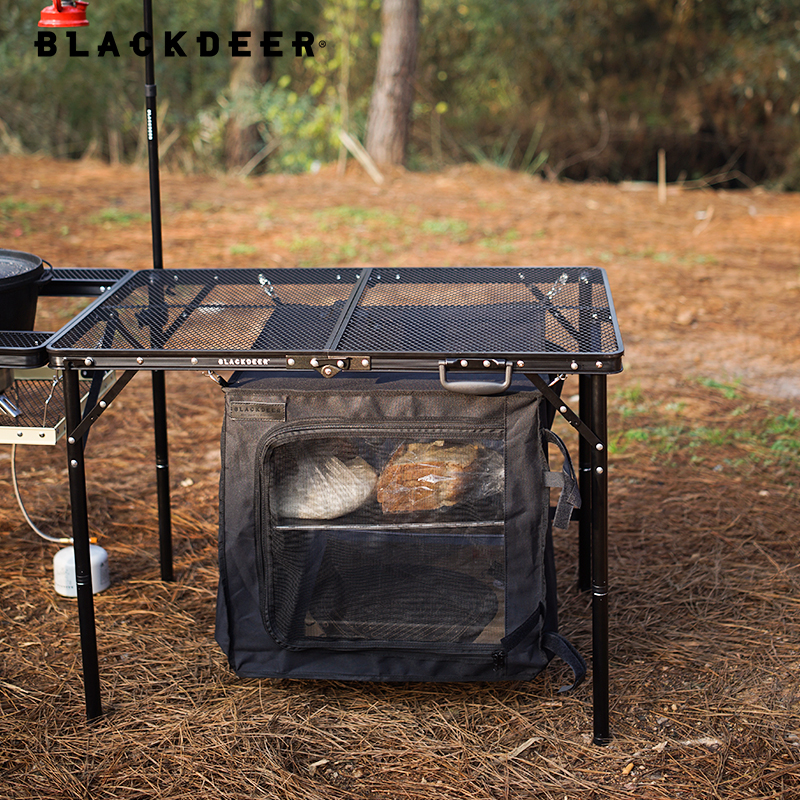 Blackdeer Outdoor Folding Combination Table Detachable Camping Table Portable Barbecue Cooking Kitchen Iron Table