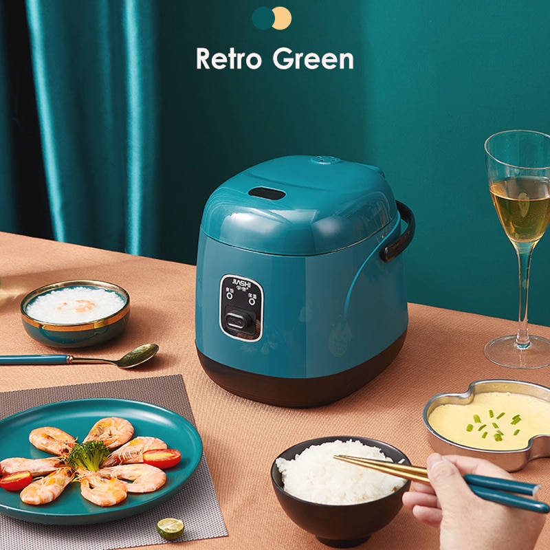 Mini elektrisk riskoker 1-2 personer intelligent automatisk husholdningskjøkkenkomfyr små smarte apparater riskokere 1.2l