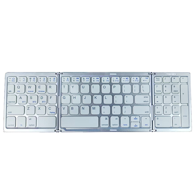 Opvouwbaar draadloos Bluetooth-toetsenbord Oplaadbaar opvouwbaar toetsenbord voor iPad Mobiele tablet Notebook Office Mini Draadloos toetsenbord
