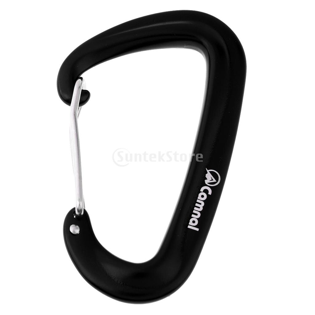 Wiregate Carabiner Aluminum D Shape Backpack Clasp Climbing Hiking Arborist Industrial Safety Home Use