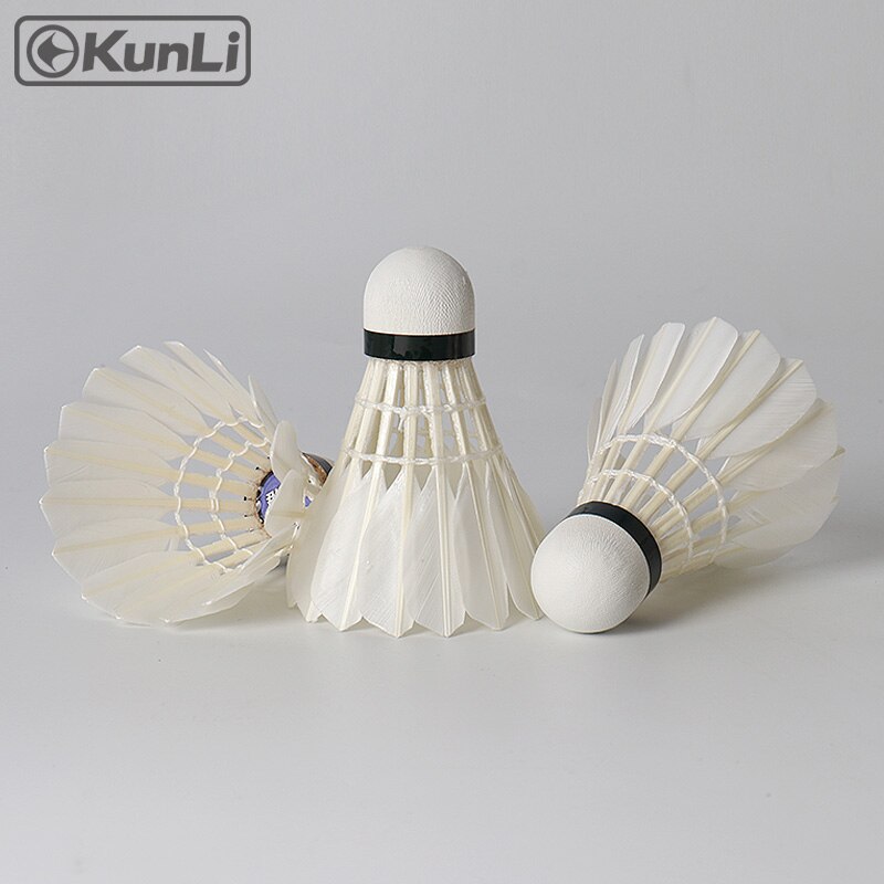 Kunli Badminton volants KL-03 meilleure eau canard plume volants pour la compétition Super durable