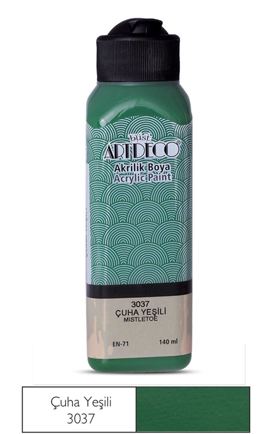 Artdeco farba akrylowa zielony kolor i odcienie: broadcloth green