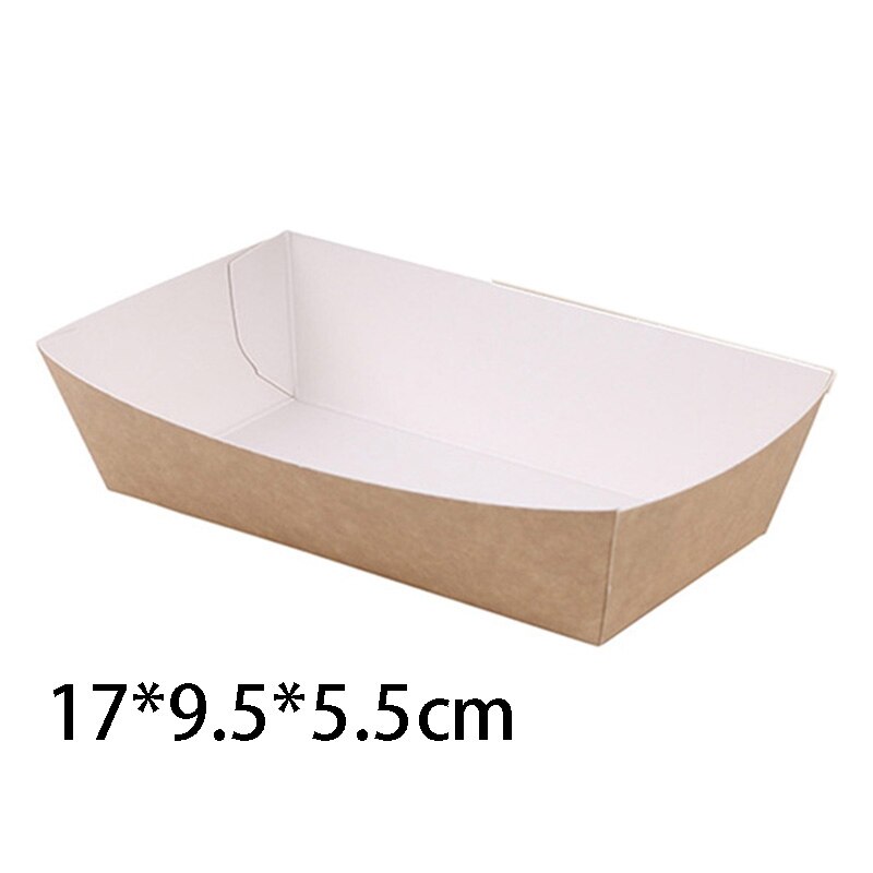 50Pcs Waterdichte Olie Proof Cake Doos Gecoat Bakpapier Voedsel Tray Feestartikelen Voor Bruiloft Verjaardag Party Gunsten