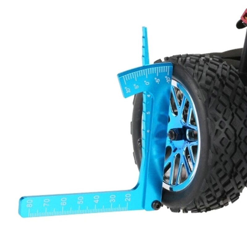 Calibrador de peralte 3 en 1, juego de herramientas de medida, altura de la rueda de suspensión del chasis para coche, regla ajustable, medida de altura del coche RC