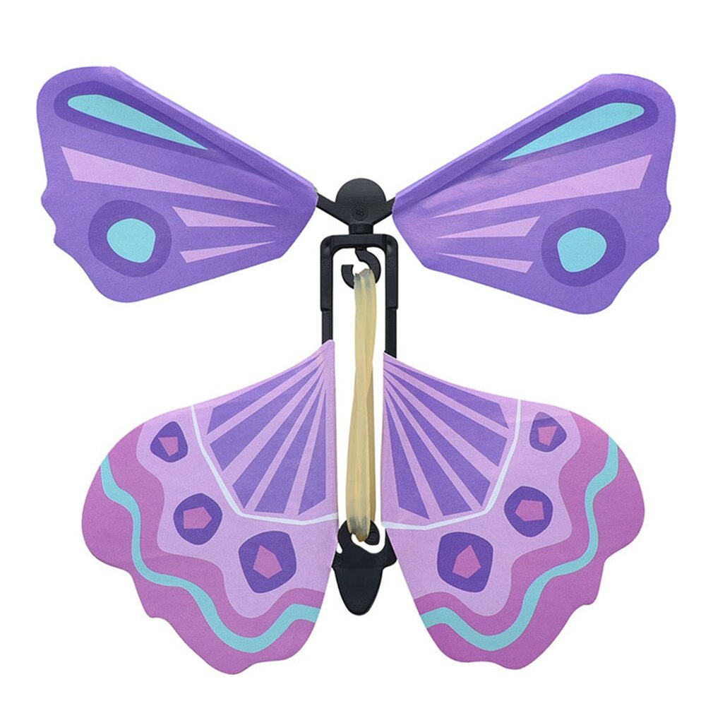 Mariposa voladora creativa para niños, juguete de accesorios mágicos para niños, divertidos artefactos de juego, juguete educativo de Color aleatorio