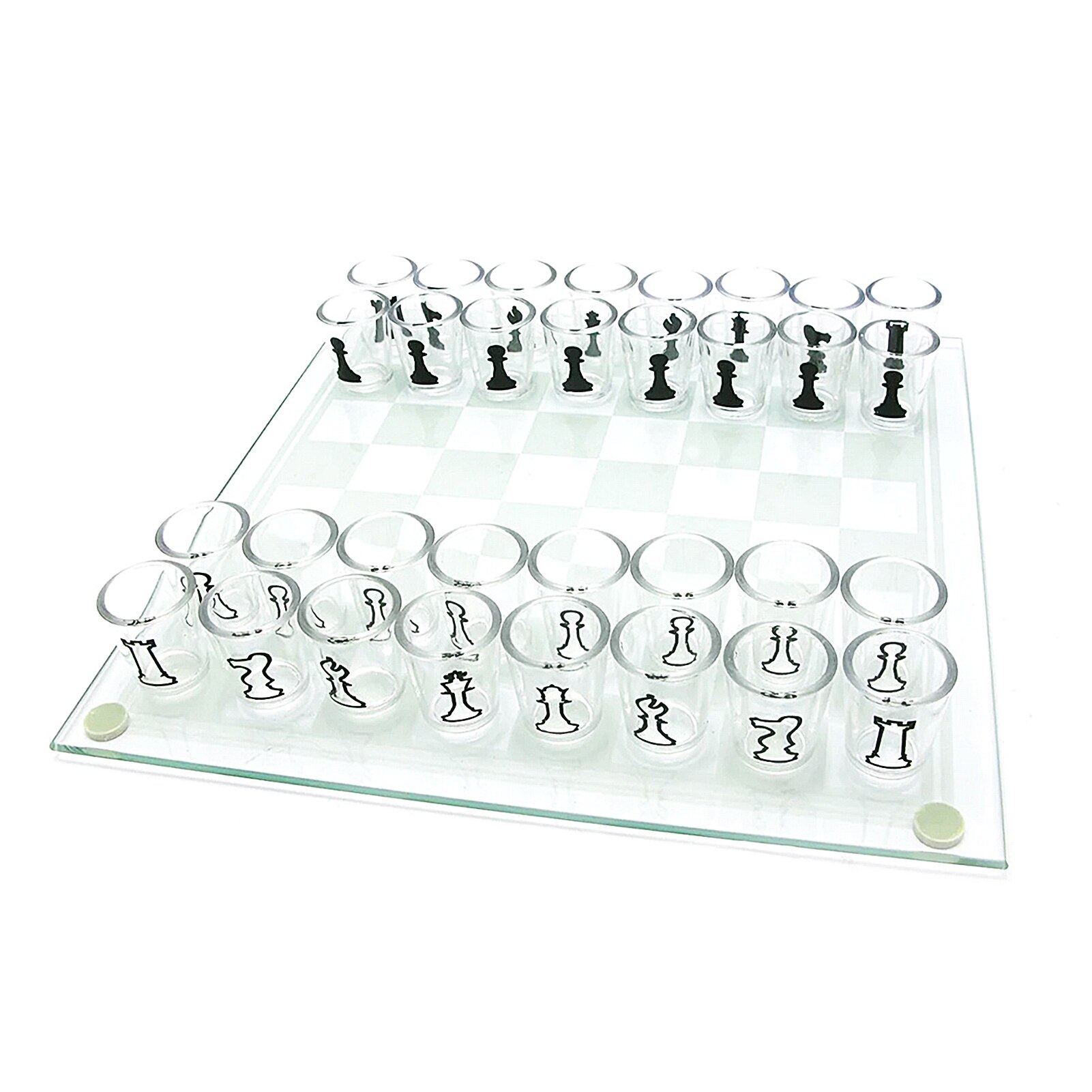 Small Shot Glass Chess Board Drinking Game Set Int Grandado