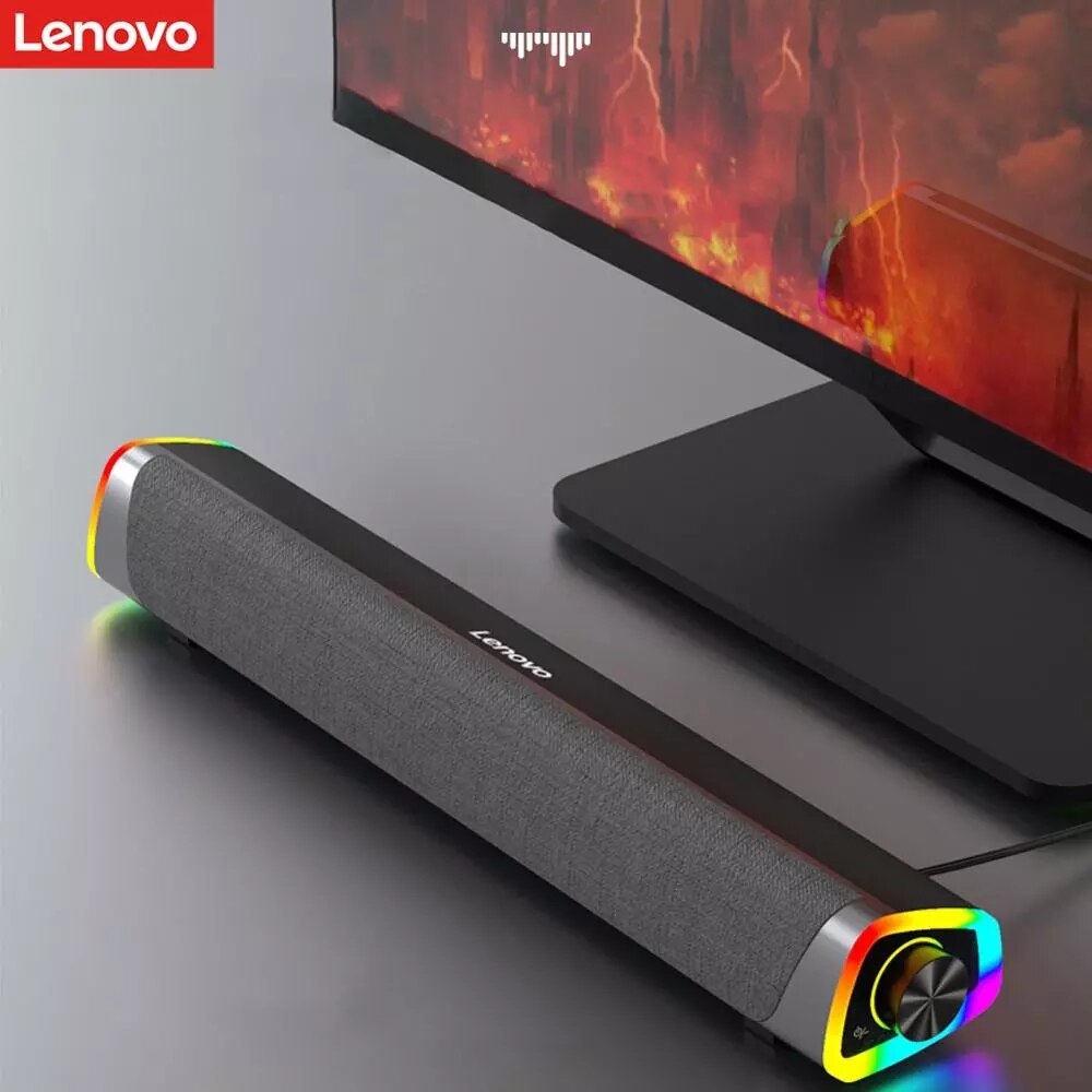 Lenovo L101 Desktop Speaker Stereo Muziek Surround Subwoofer Speaker Voor Macbook Laptop Notebook Pc Speler Bedraad Luidspreker: H101 Black
