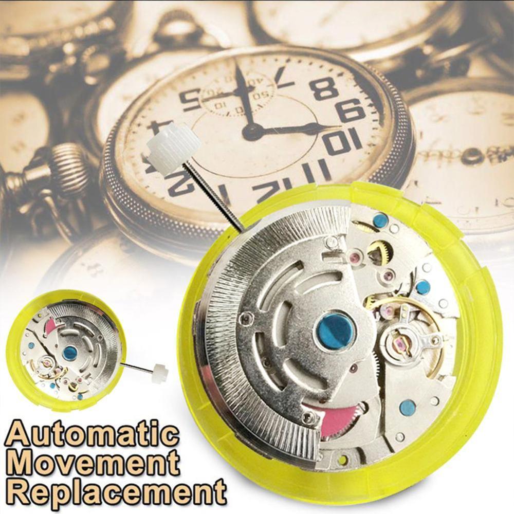3 Punt 8215 Metalen Automatische Horloge Mechanische Quartz Big Hoge Horloge Mannen Vrouwen Luxe Beweging Kalender Toegang O8T2
